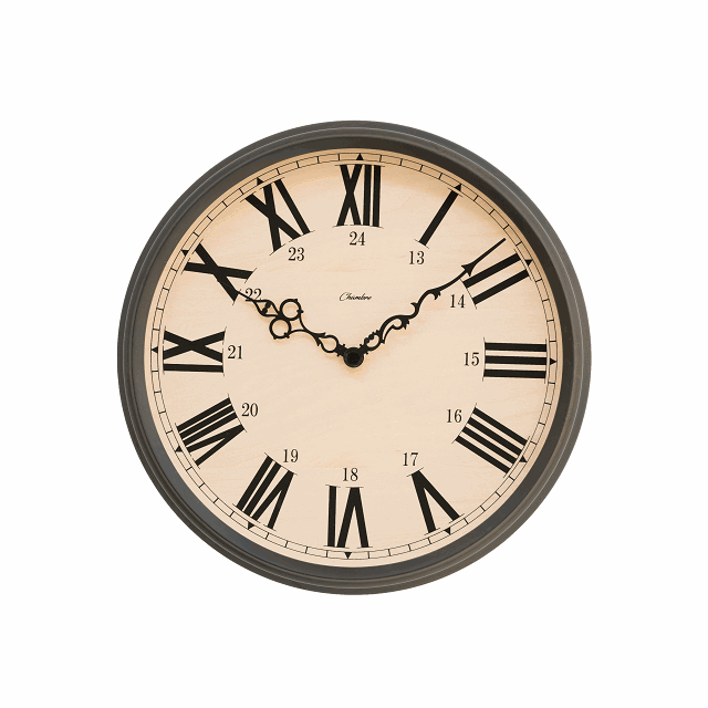 British Roman Clock 掛け時計 Chambre Ch 036cg チャコールグレイ